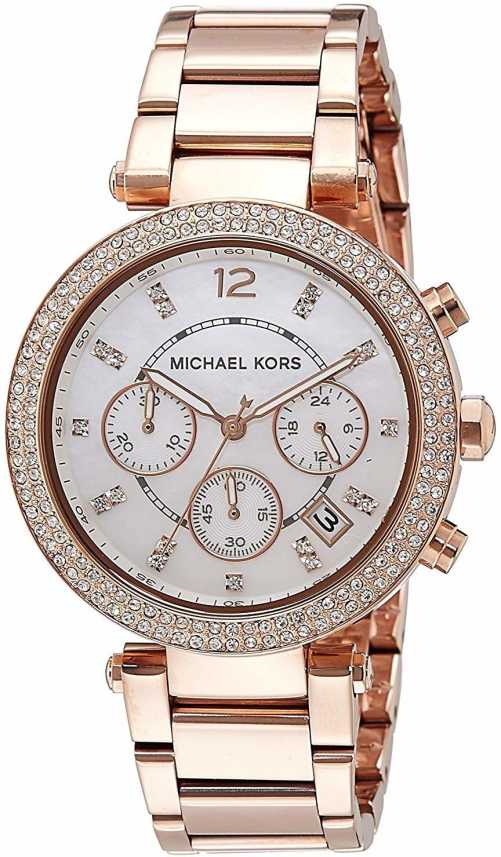 Womens Michael Kors Parker Chronograph Glitz Watch MK5491